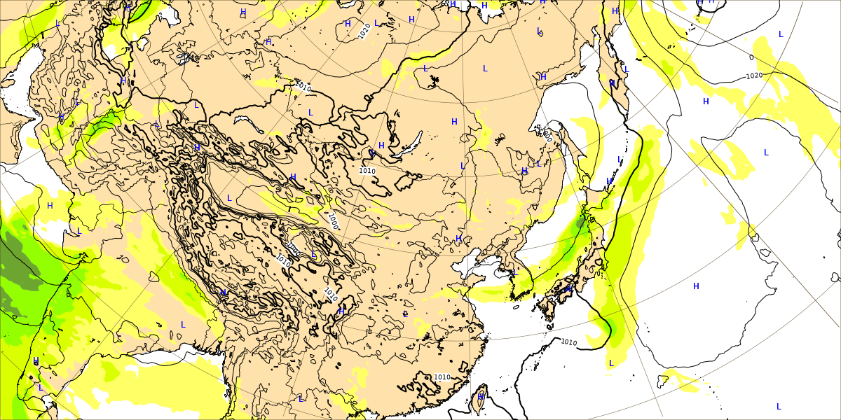 2022年台風8号のECMWFの最新画像