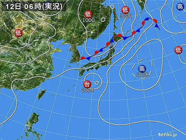 2022年台風8号の気象庁最新画像