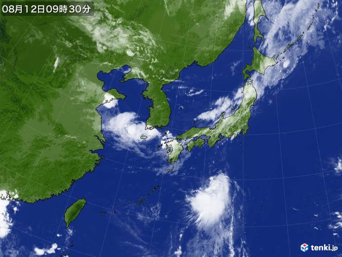 2022年台風8号の気象庁最新衛星画像