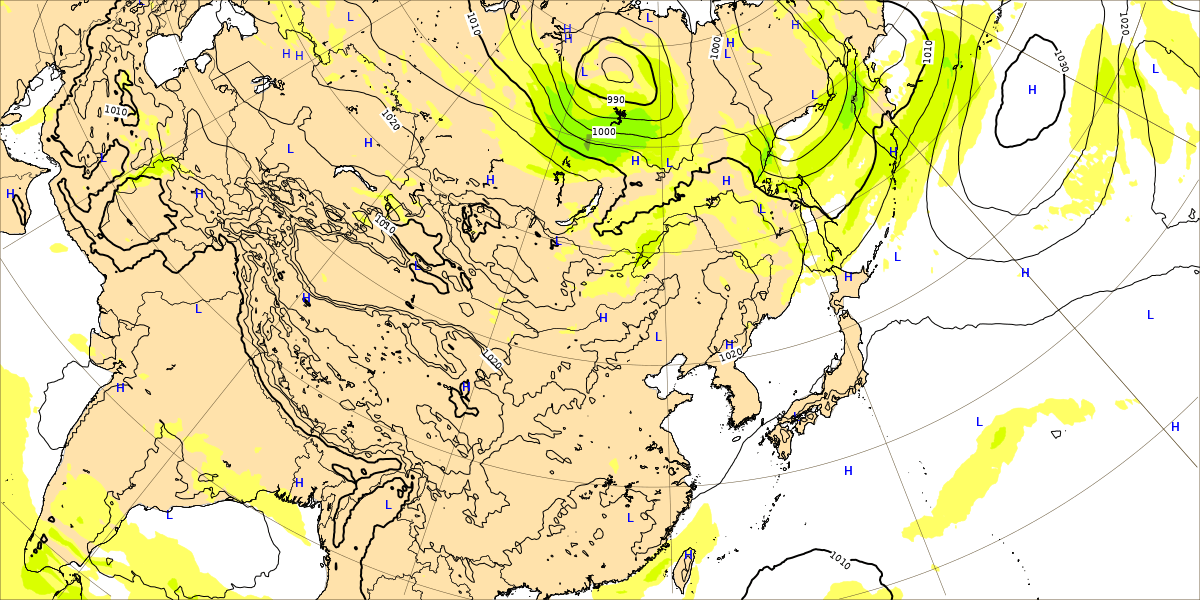 2022年9月8日の台風12号（ムイファー）のECMWFの図