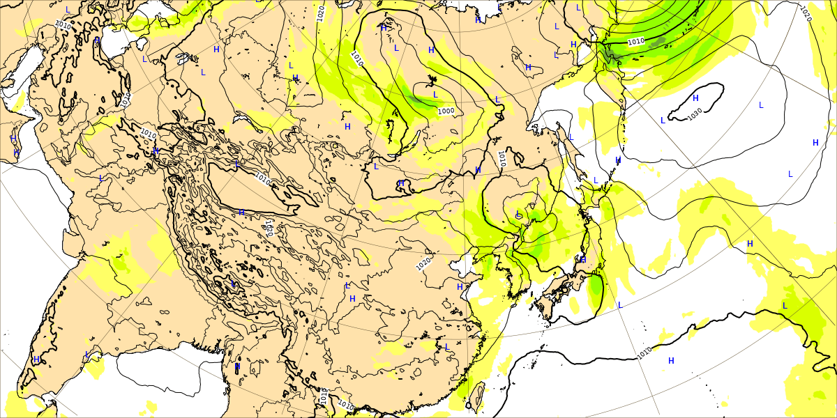 2022年9月24日台風15号のECMWFの画像