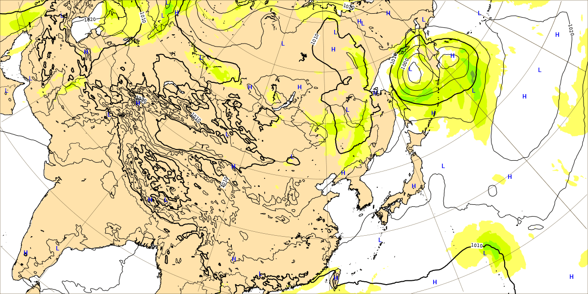 2022年9月26日台風17号のECMWFの画像